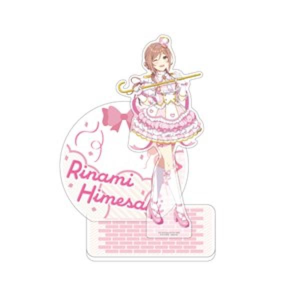 景品ラインナップの例。学園アイドルマスターのアクリルジオラマスタンド
