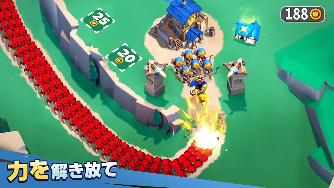 キングショットのゲーム画面