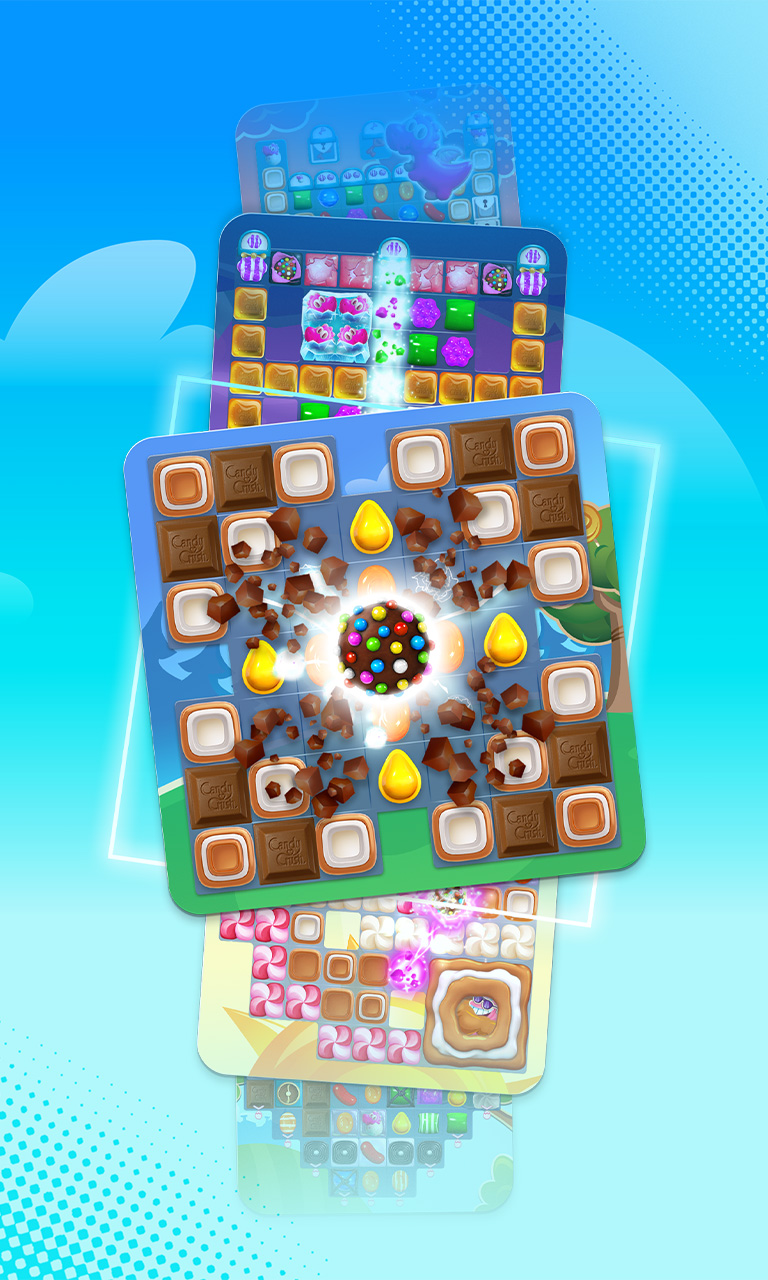 キャンディークラッシュのゲーム画面