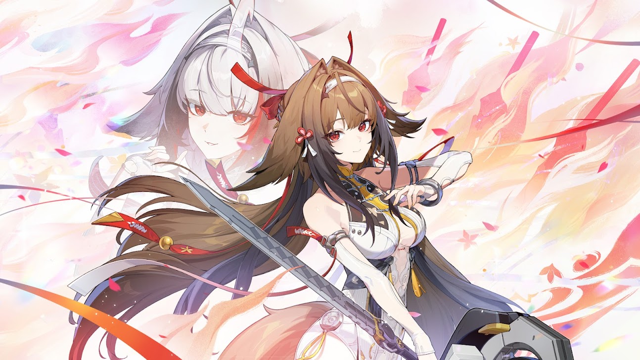 刀を構える2人のエージェントを描いた公式キャラクターイラスト